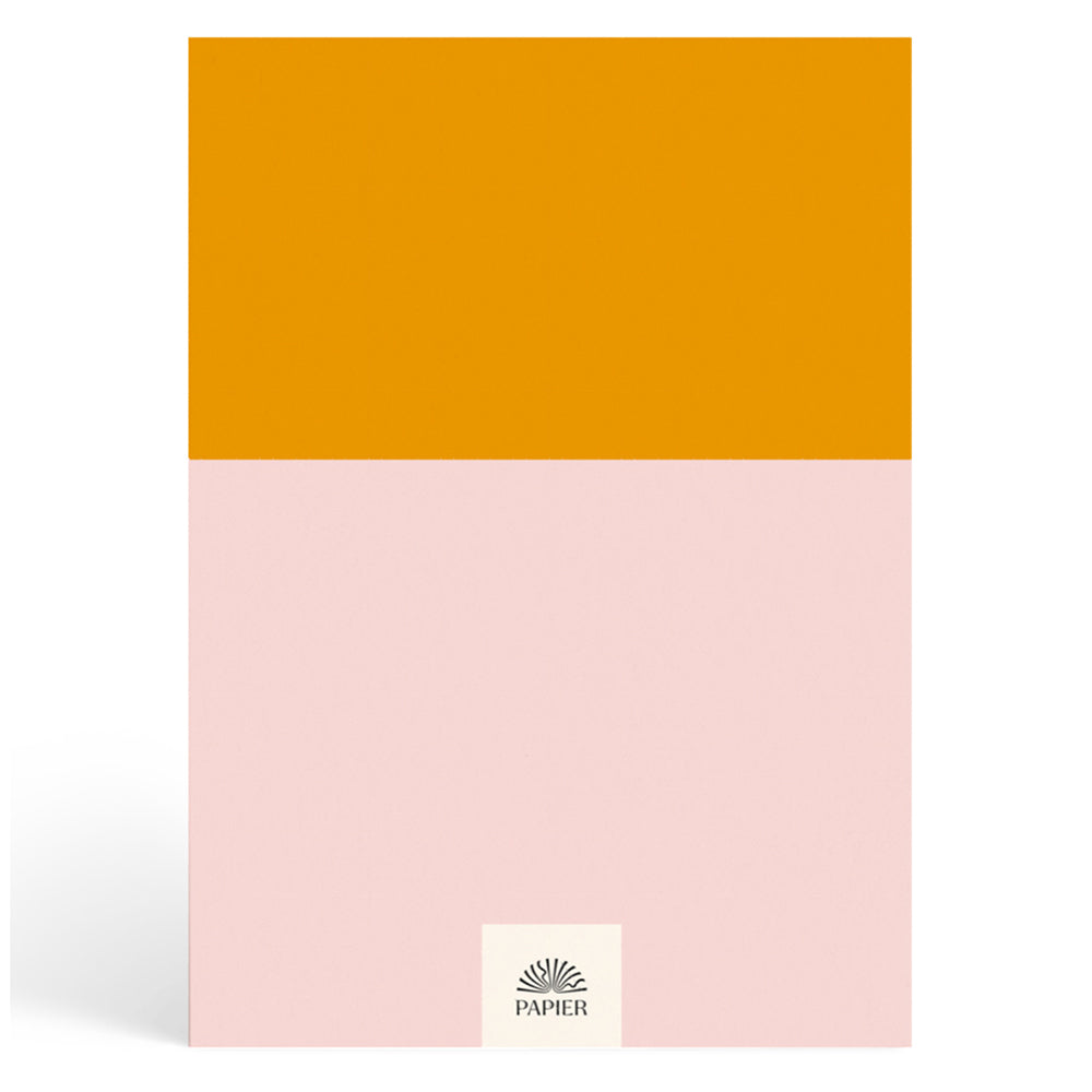 Papier Pink/Mustard Colorblock Daily Planner