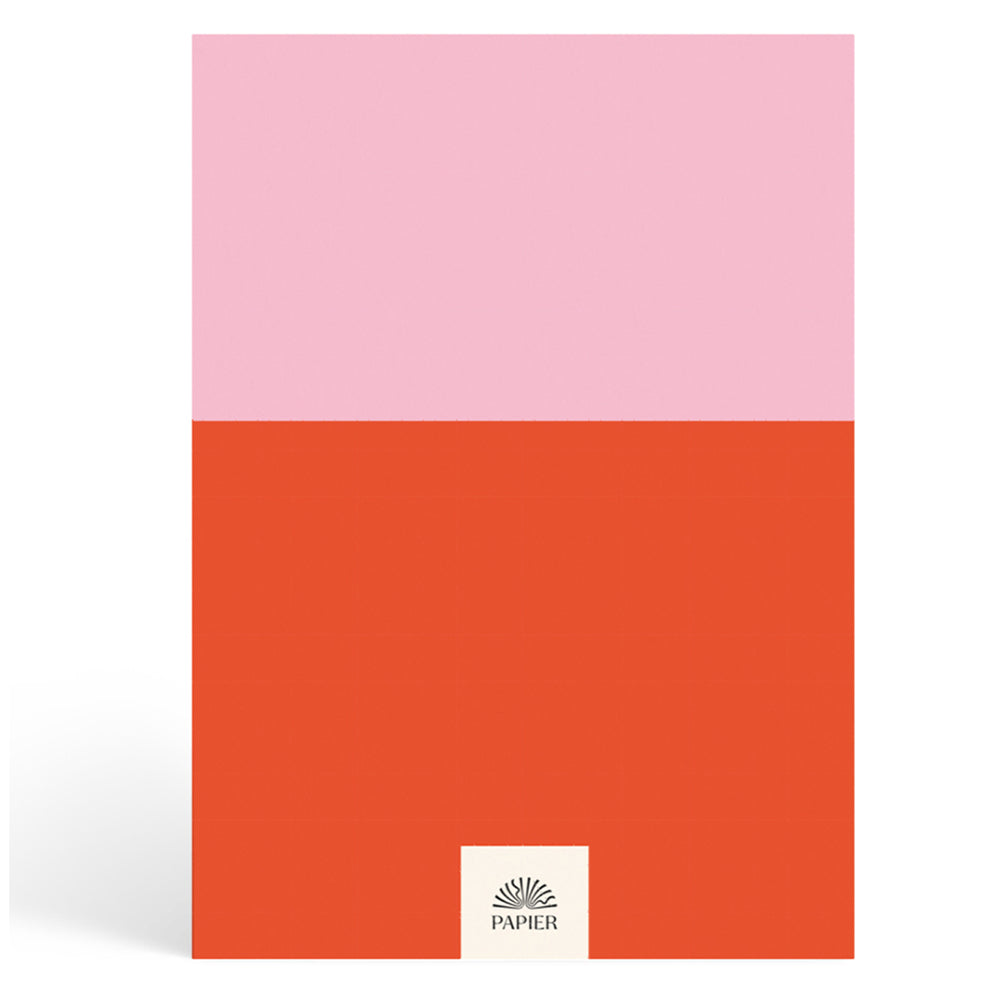 Papier Pink/Red Colorblock Dotted Notebook