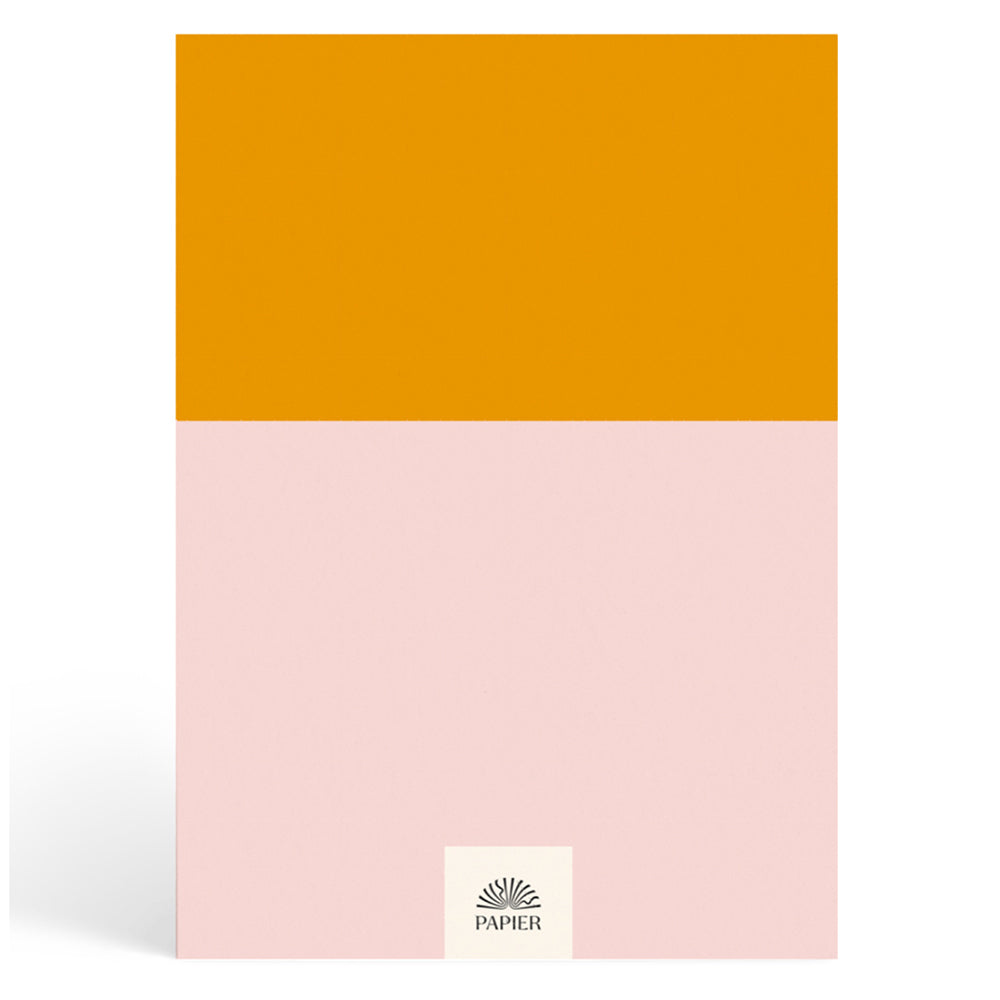 Papier Pink/Mustard Colorblock Gratitude Journal