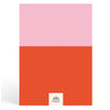 Papier Pink/Red Colorblock Lined Notebook