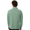 Devon & Jones Men's Balsam Green Seaton Pebble Textured Quarter-Zip Pullover