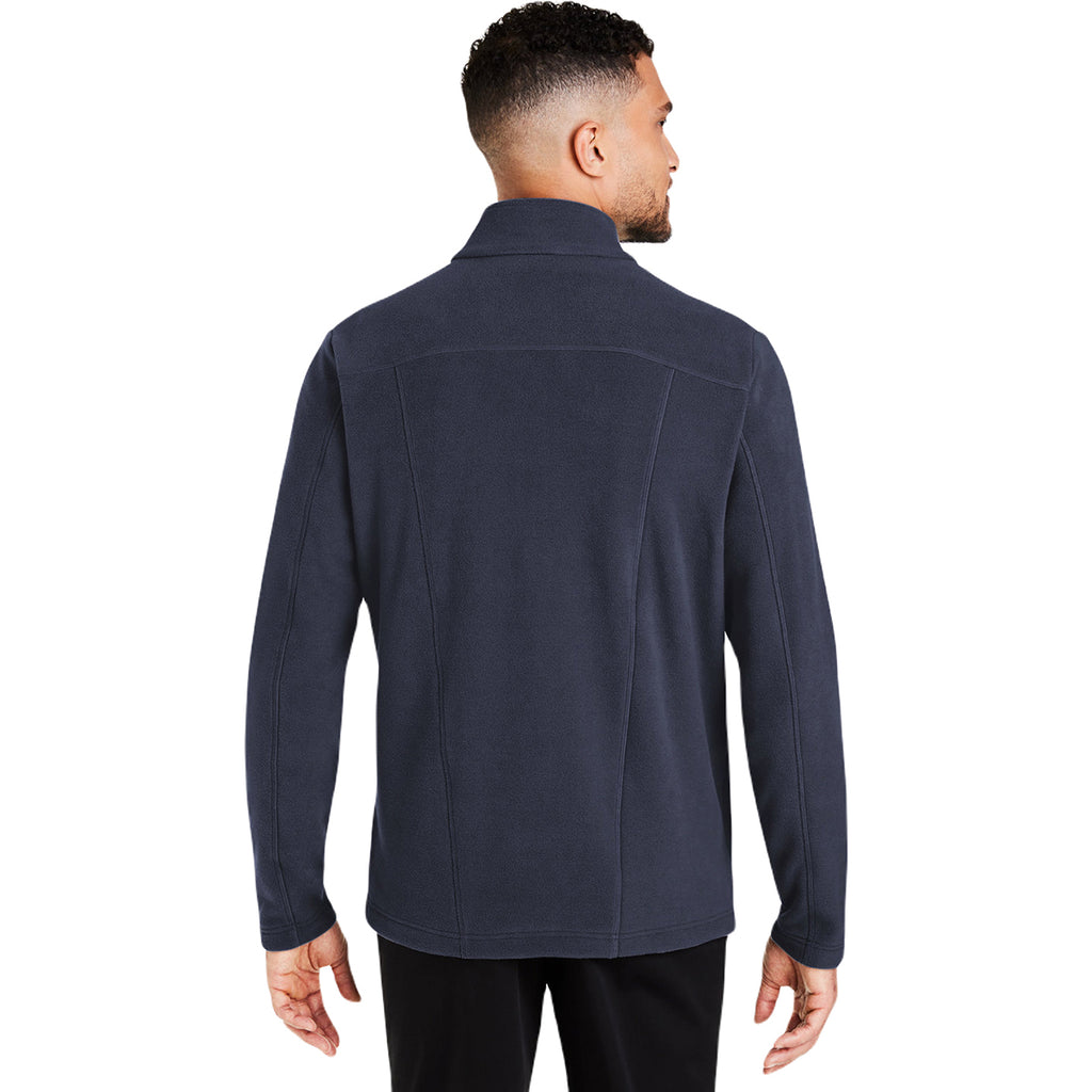 Devon & Jones Men's Navy CrownLux Performance Fleece Full-Zip