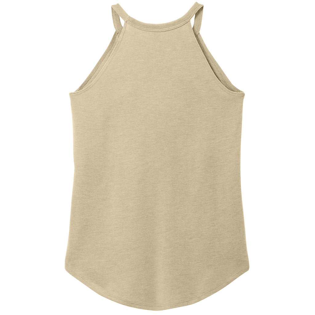District Women's Desert Tan Heather Perfect Tri Rocker Tank