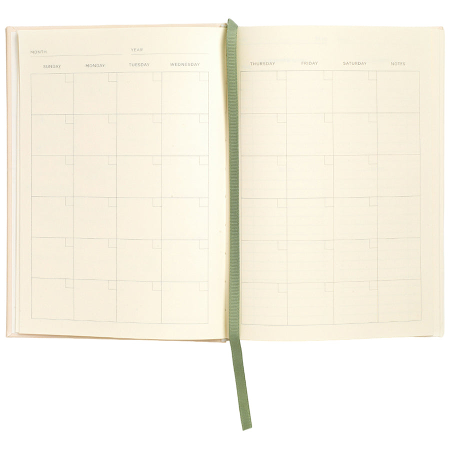 Papier Dark Green Demi Daily Planner