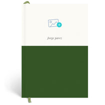 Papier Dark Green Demi Plain Notebook