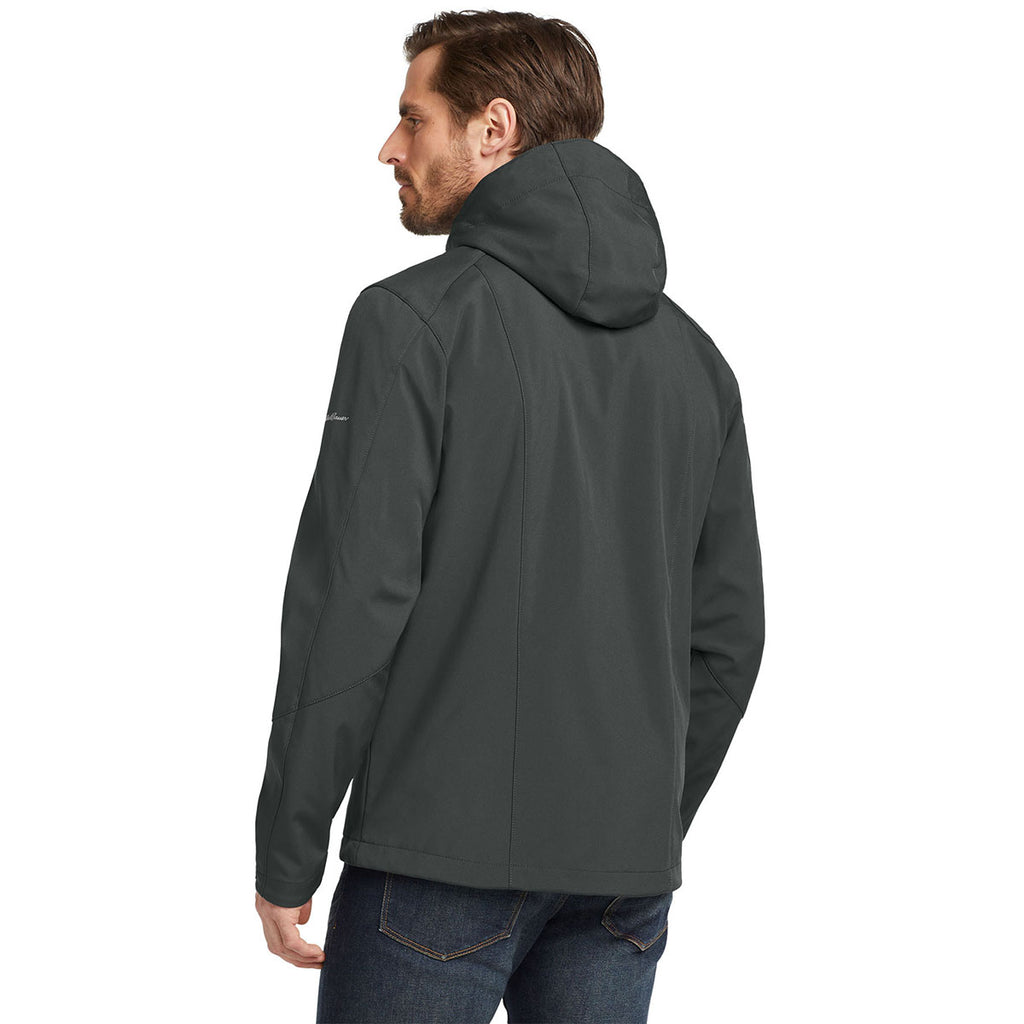 Eddie Bauer Men's Grey Steel Hooded Softshell Parka