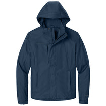 Eddie Bauer Men's River Blue/Grey Steel Rain Jacket