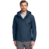 Eddie Bauer Men's River Blue/Grey Steel Rain Jacket