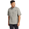 Eddie Bauer Men's Driftwood Beige S/S Performance Fishing Shirt