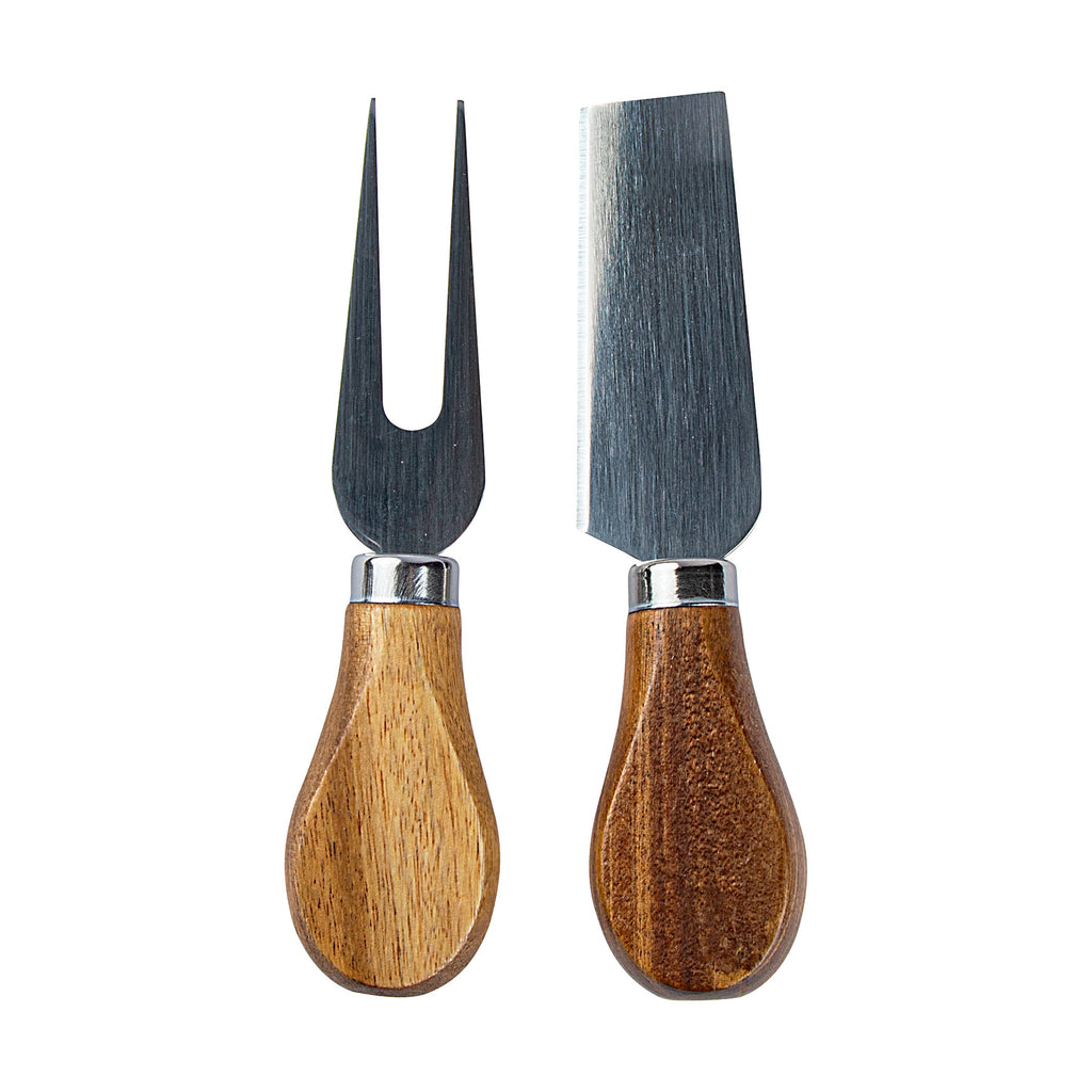 Logomark Carson Natural 4-Piece Acacia Wood Cheese Set