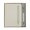 Logomark Cream Manhattan II Gift Set w/Magnetic Journal & Recycled Pen