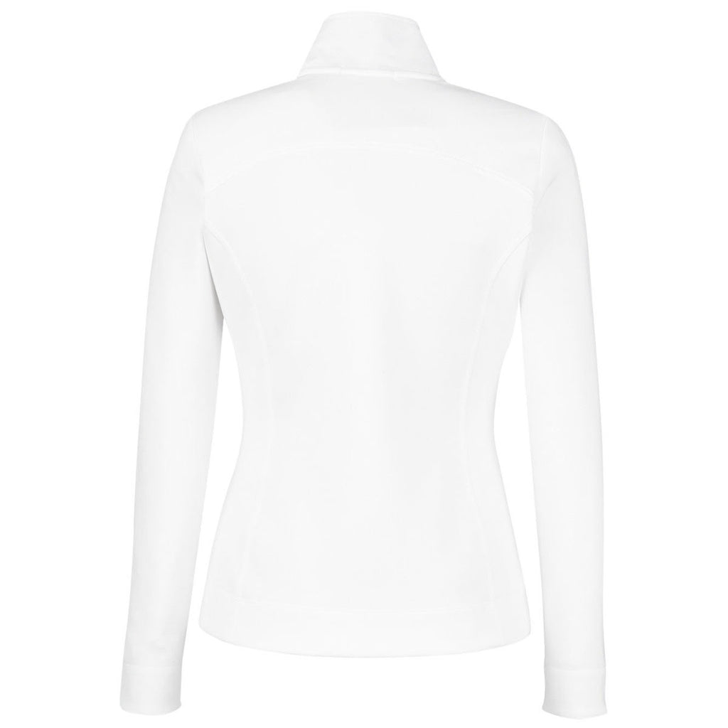 Fairway & Greene Women's White/Eclipse Wells Quarter-Zip Tech Pullover