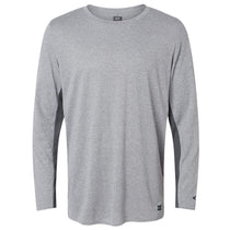 Oakley Men's New Granite Heather Team Issue Hydrolix Long Sleeve T-Shirt