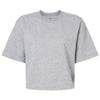 American Apparel Women's Heather Grey French Terry Mid-Length Boxy Top