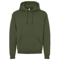 Jerzees Unisex Military Green Rugged Hooded Sweatshirt