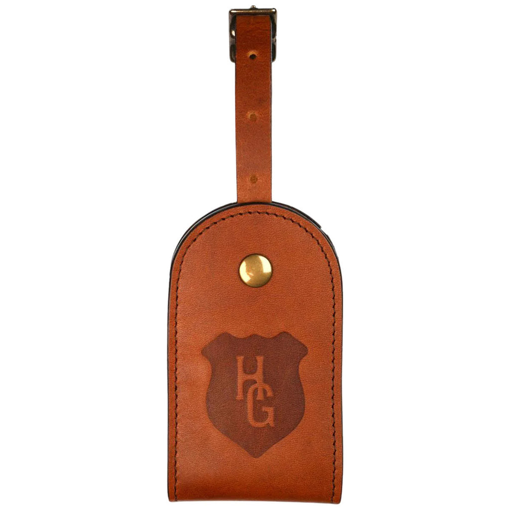 Heritage Gear Tan Leather Luggage Tag
