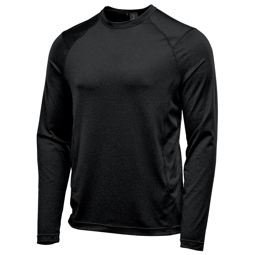 Stormtech Men's Black Milano Crew Neck Long Sleeve