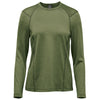 Stormtech Women's Sage Green Heather Milano Crew Neck Long Sleeve