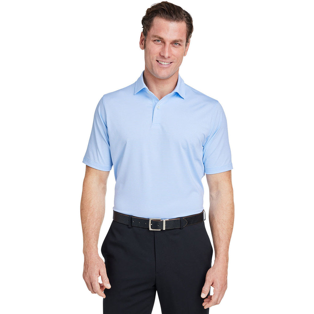 Fairway & Greene Men's Bluff USA Made Mini Stripe Tech Polo