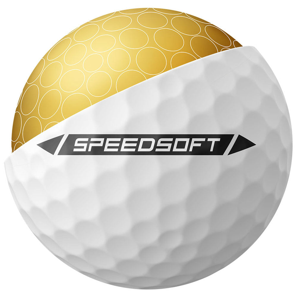 TaylorMade White SpeedSoft Golf Balls (One Dozen)