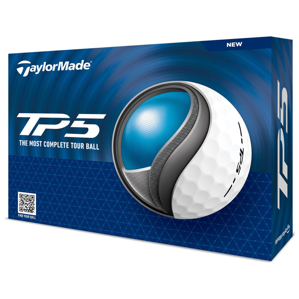 TaylorMade White TP5 Golf Balls (One Dozen)