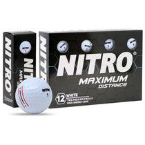 Nitro White Maximum Distance Golf Balls (One Dozen)