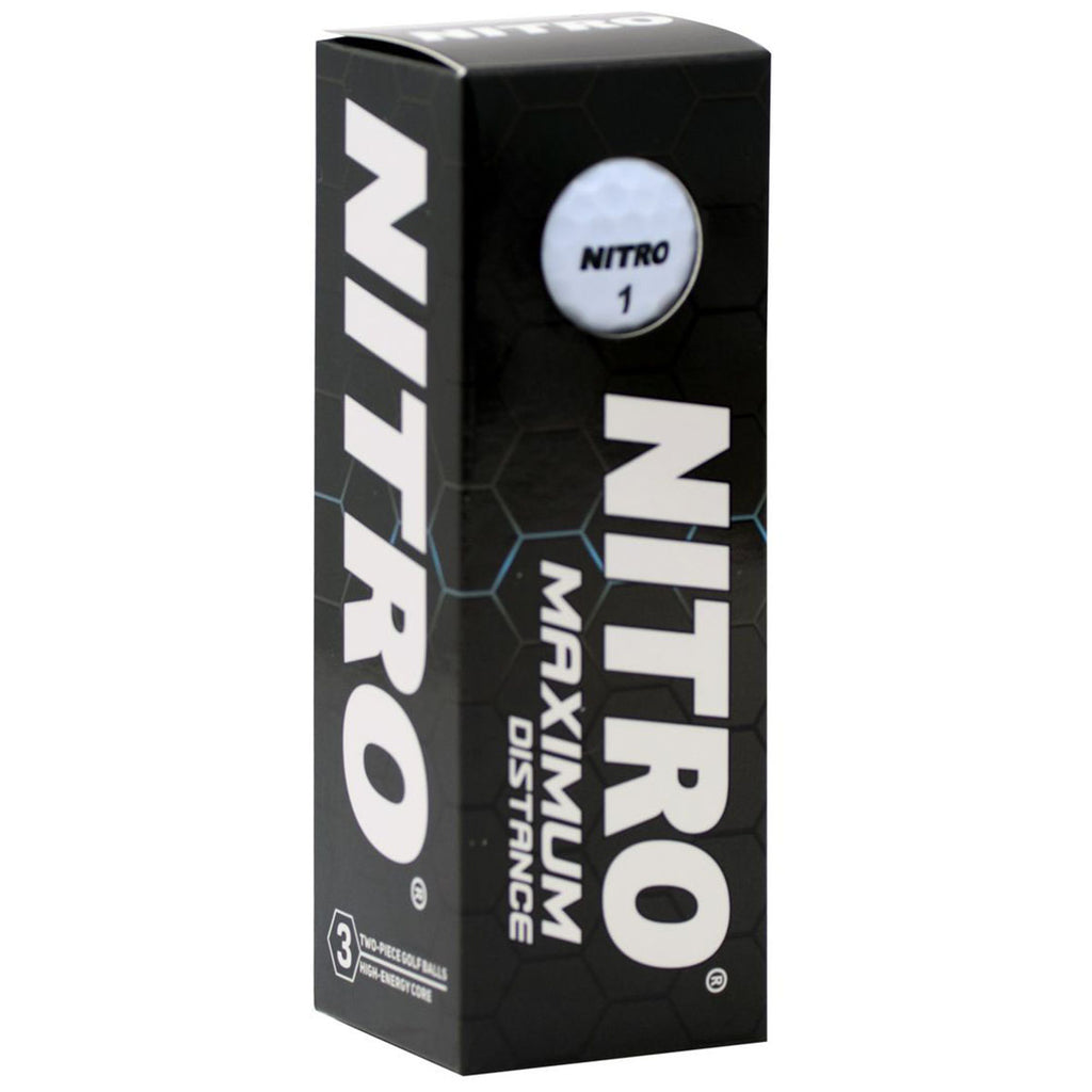 Nitro White Maximum Distance Golf Balls (One Dozen)