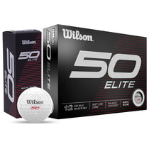 Wilson White 50 Elite Golf Balls (One Dozen)