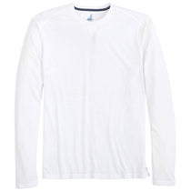 Johnnie-O Men's White Course Performance Long Sleeve T-Shirt