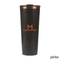 Perka Brown Barbarossa 24 oz. Recycled Steel and Coffee Grounds Tumbler