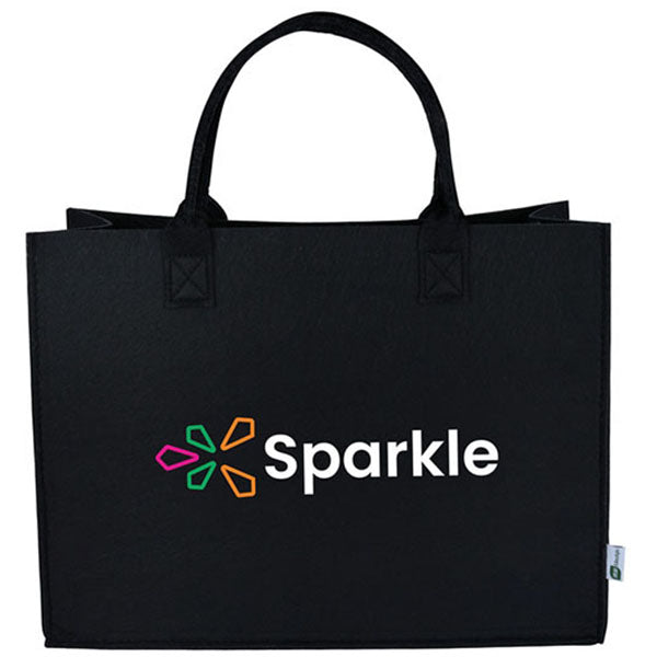 Logomark Black Remy Recycled Gussetted Tote Bag