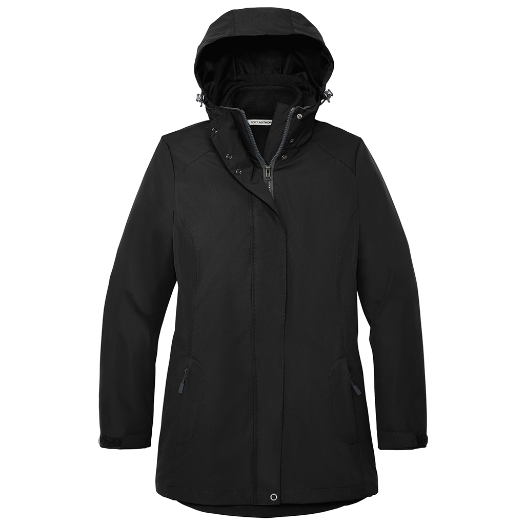 Port Authority Women's Black All-Weather 3-in-1 Jacket