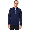 Zero Restriction Men's Navy/Metallic Silver Quarter-Zip Pullover