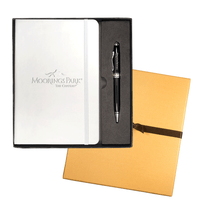 Leeman White Tuscany Journal & Executive Pen Set