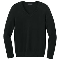 Port Authority Women's Deep Black Easy Care V-Neck Sweater