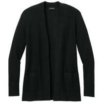 Port Authority Women's Deep Black Easy Care Open-Front Cardigan Sweater