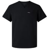 Jaanuu Men's Black Platt 3-Pocket Scrub V-Neck Top