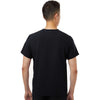 Jaanuu Men's Black Platt 3-Pocket Scrub V-Neck Top