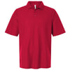 Harriton Men's Red Tall Maverick CVC Pique Polo
