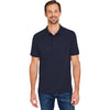 Harriton Men's Dark Navy Valiant Cotton Snag Protect Polo