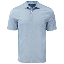 Cutter & Buck Men's Navy Blue Pike Eco Diamond Dot Print Recycled Polo