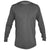 ANETIK Men's Charcoal Heathered Low Pro Tech Long Sleeve T-Shirt