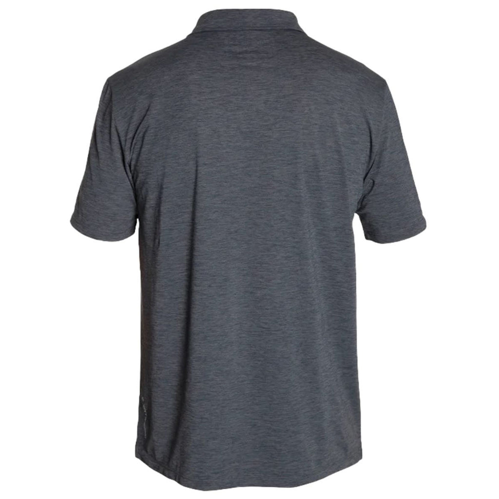 ANETIK Men's Charcoal Heathered Low Pro Tech Polo