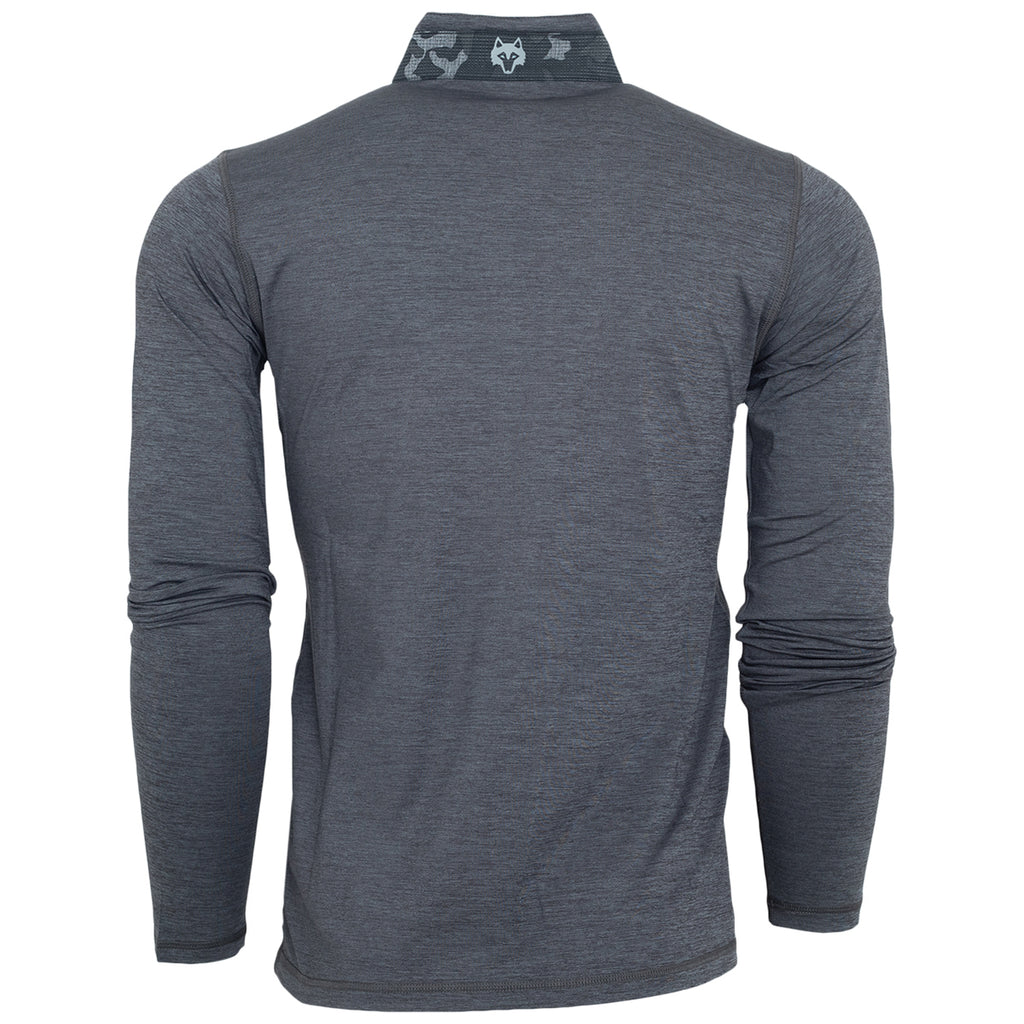 Greyson Men's Dark Grey Heather Guide Sport Quarter Zip