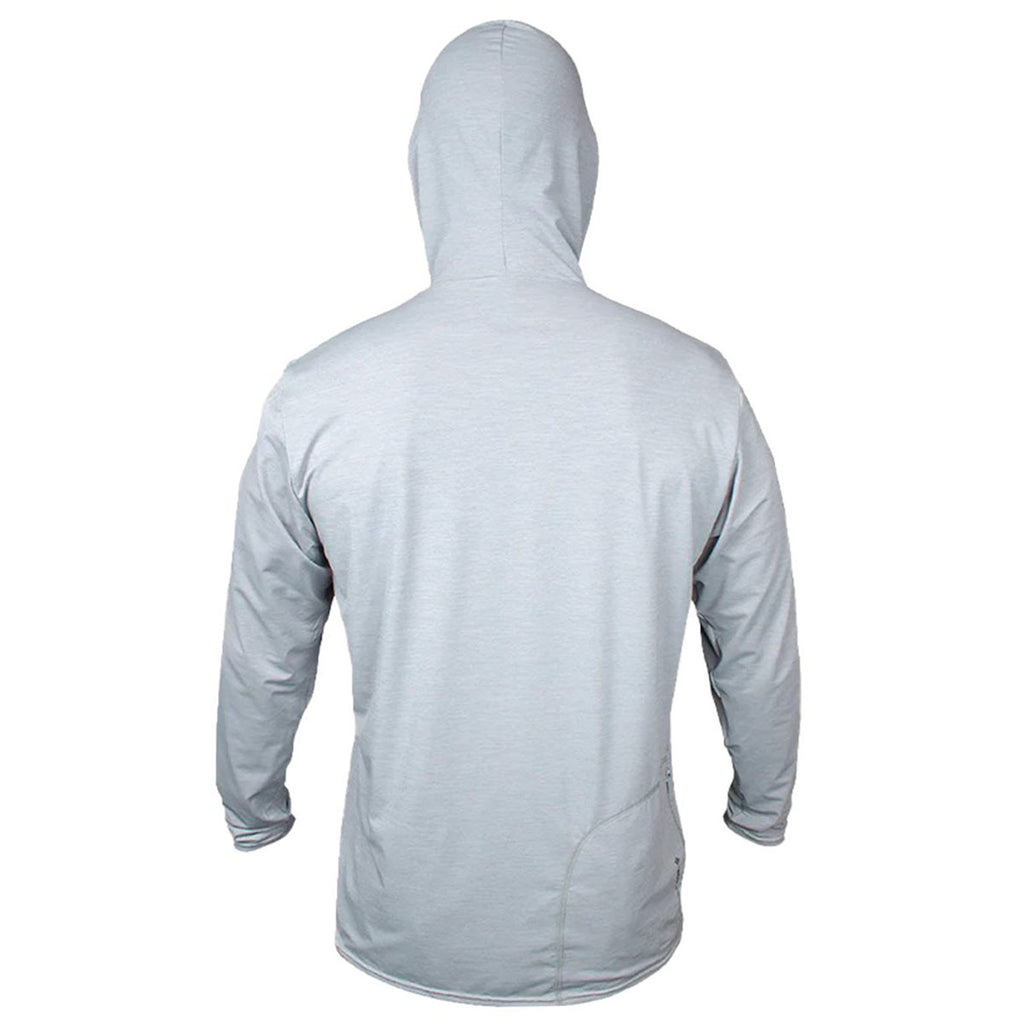 ANETIK Men's Alloy Heather Low Pro Tech Hooded T-Shirt