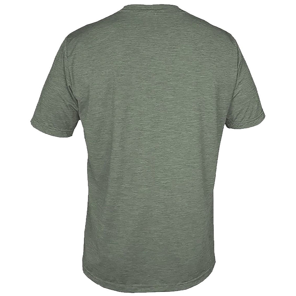 ANETIK Men's Dark Olive Heathered Low Pro Tech T-Shirt