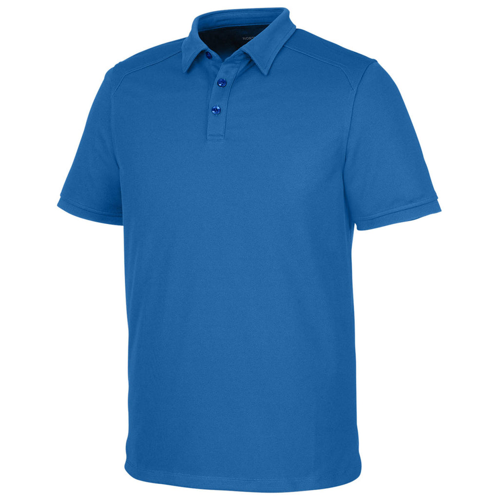 North End Men's Light Nautical Blue Express Tech Performance Polo