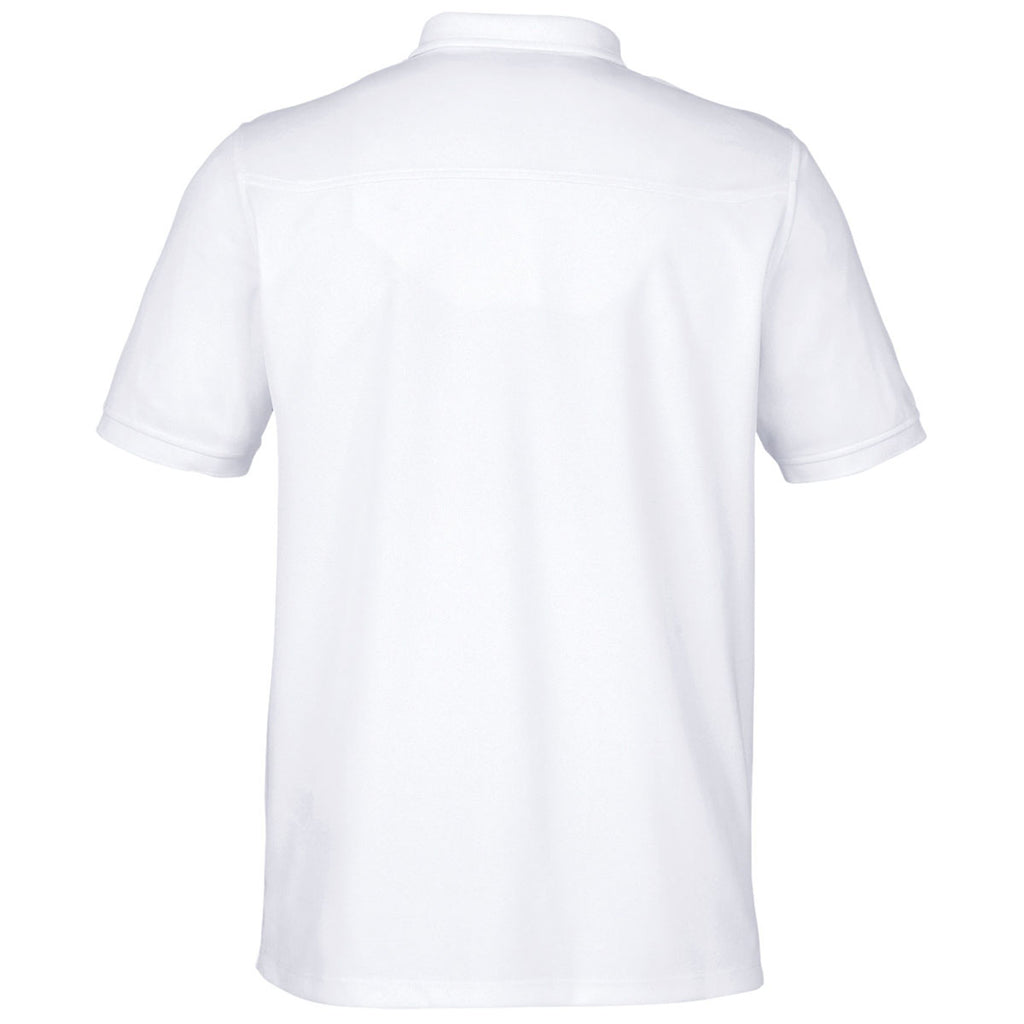 North End Men's White Express Tech Performance Polo