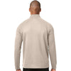 North End Men's Oatmeal Rhythm Waffle Quarter-Zip Pullover