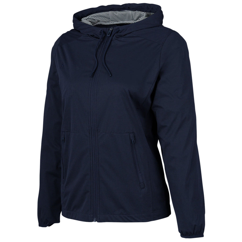 North End Women's Classic Navy Heather Network Lightweight Jacket